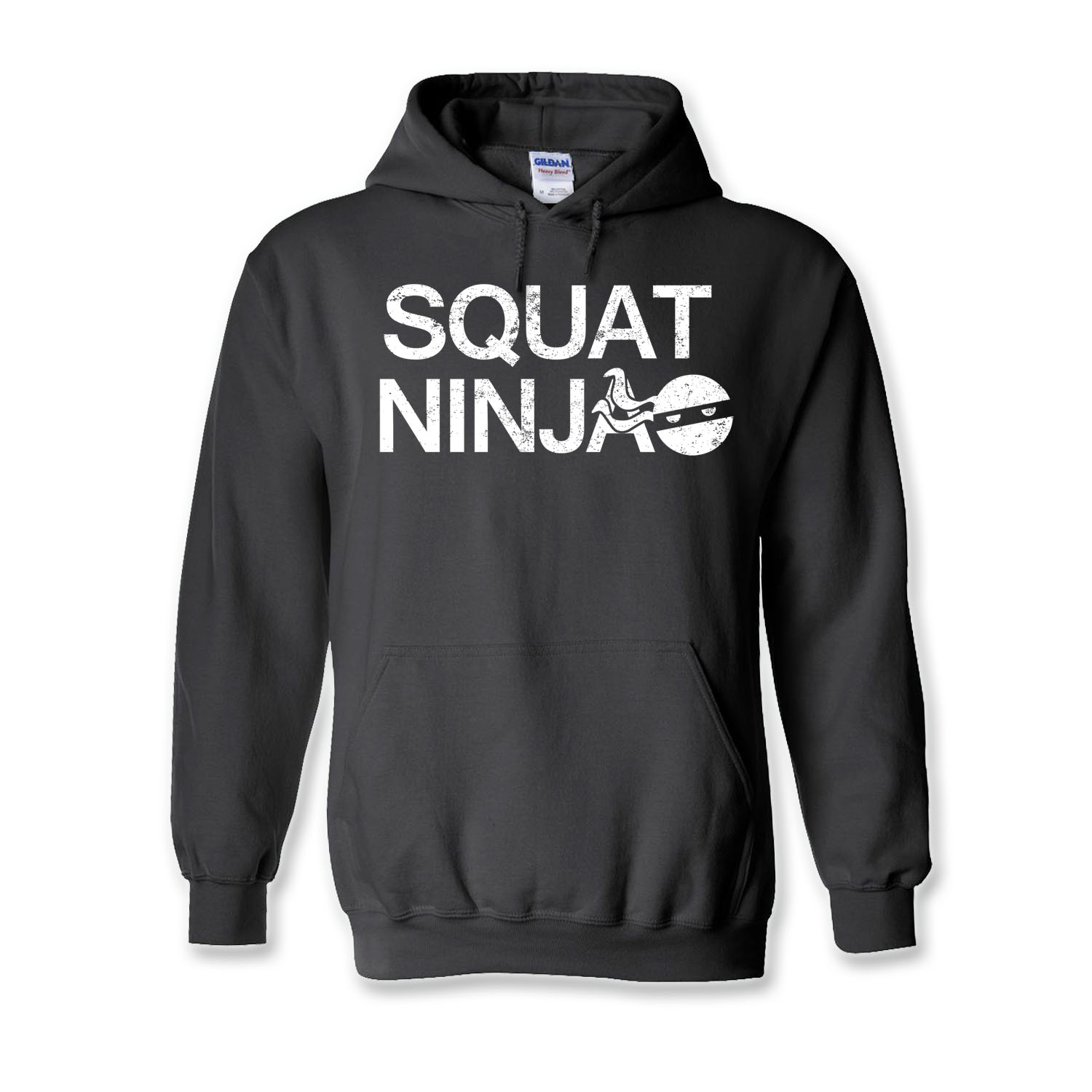 Mens Weight Lifting Work Out Gym Squat Ninja Logo Pullover Hoodie Hoody Ebay 7054