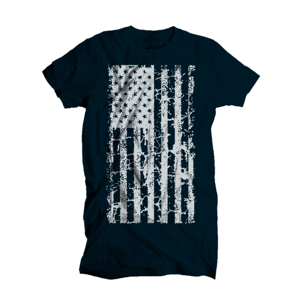 NEW AMERICAN FLAG BLACK DISTRESSED/VINTAGE/RETRO T-SHIRT TEE ALL COLOR ...